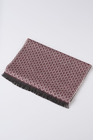 İnce Dokulu Desenli Viskon Şal Kaşkol Atkı Gri