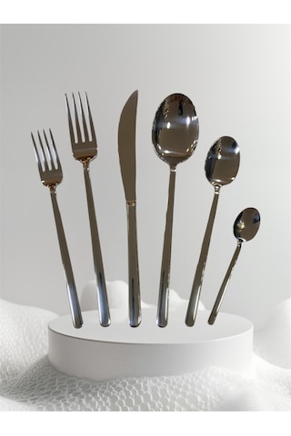 Aslan Roma 72 Parça 4 Mm Çatal Kaşık Bıçak Takımı Çelik