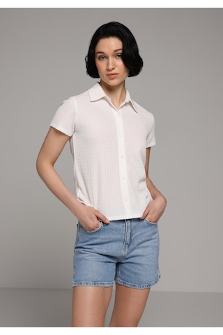 Colin's Colins Regular Fit Yüksel Bel Düz Kadın Light İndigo Denim Jean Şort Cl1081446 Q1.v1 Dn44991