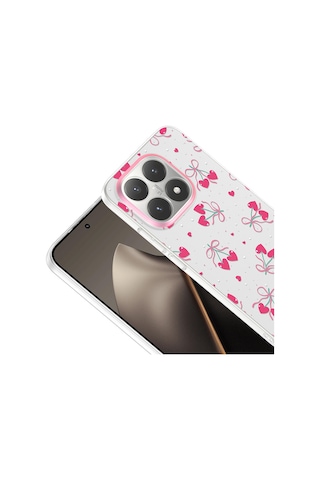 Xiaomi 15t Kılıf Kamera Korumalı Desenli Klip Kılıf Kalpli Kiraz