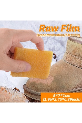 Fosenze Doğal Kauçuk Deri Temizleme Silgi - Kauçuk, Mozaik Ve Kirleri Kaldırır, Deri, Pu Vb. Materyallere Uygun, Yeniden Kullanılabilir Sarı