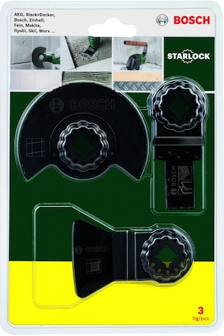 Bosch DIY Starlock 3'lü Çok İşlevli Aletler İçin Seramik Seti - 2607017324