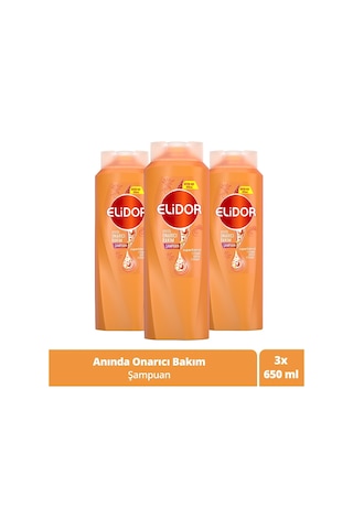 Elidor Anında Onarıcı Bakım Saç Bakım Şampuanı 3 x 650 ML