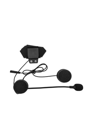 Fortunelane Motosiklet Kaskı Kulaklık: Kablosuz Konuşma, Müzik Kontrol, 10m Mesafe - Siyah V4.0+edr