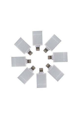 Apple Uyumlu iPhone Nk-03 Usb To Otg 11,11Pro Xr Sx 6-7-8 6-7-8-Beyaz