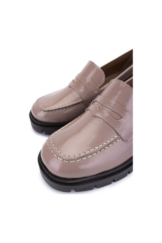 Tamer Tanca Kadın Hakiki Deri Bej Rugan Topuklu Ayakkabı 1161 529 Bn Ayk Sk25-26 Nude Krsk Rgn Bej