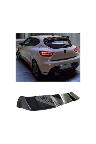 Renault Clio 4 Rs V Cup Style Spoiler- Spoyler Parlak Siyah
