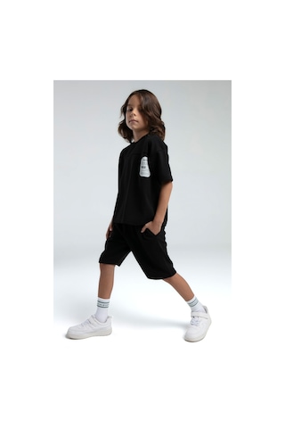 Rolypoly Erkek Çocuk Siyah Bermuda Takım 5274-47564 Siyah