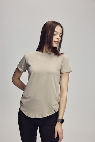 Scorp Aria Sırt Detaylı Kadın Spor Tişört Stone Standart