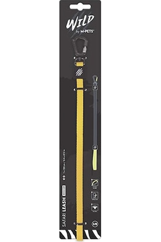 M-pets Wild Safari Köpek Gezdirme Kayışı Sarı Small-medium 1x120 Cm 244-58032.01 Renkli