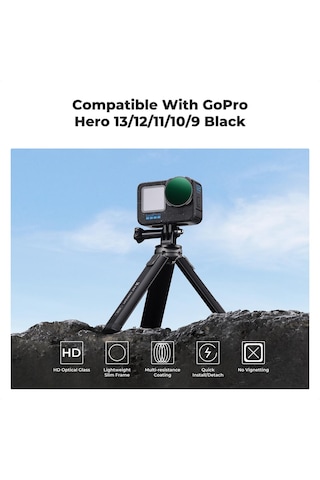 K&f Concept Gopro Uyumlu Varıable Nd2-32 Filtre / Hero 13-12-11-10-9 Uyumlu
