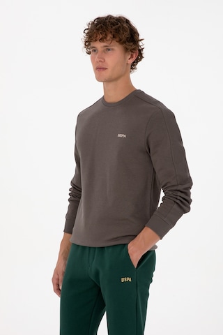 U.S. Polo Assn. Erkek Regular Fit Bisiklet Yaka Vizon Sweatshirt 50315598-VR052