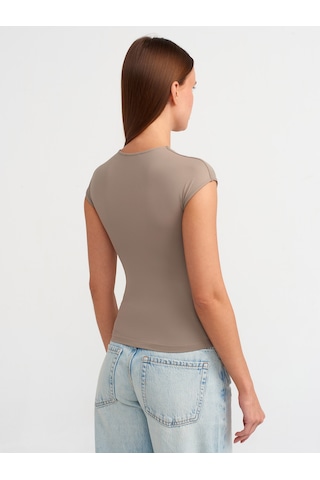Dilvin Poliamid T-shirt Vizon