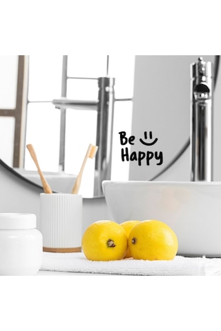 Be Happy You're Beautiful You Look Great Dekoratif Duvar Ayna Cam Dekor Yazı Sticker 3'lü