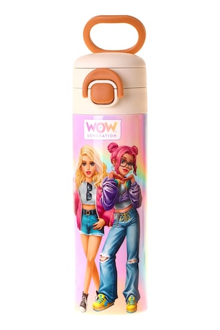 Wow Generation 520 Ml Sound Baskılı Çok Renkli Kız Çocuk Çelik Termos Matara Çift İçim Kilitli Kapak - W6067