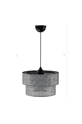 Rattan Hazeran Tekli Sarkıt Siyah - Beyaz