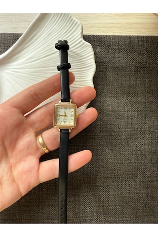 Retro Minimal Vintage Kadın Kol Saati Altın