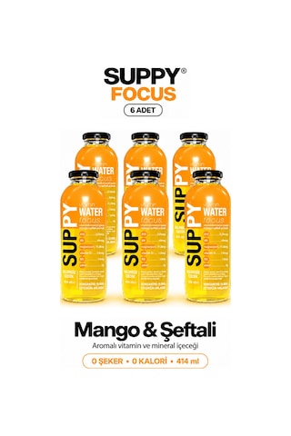 Suppy Vitamin Water Focus 6 Adet 414 Ml