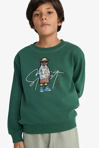 Defacto Erkek Çocuk Bisiklet Yaka Baskılı Sweatshirt F2851a825wngn149 Yeşil