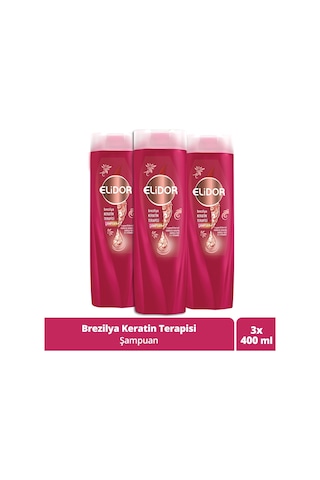 Elidor Brezilya Keratin Terapisi Şampuan 3 x 400 ML