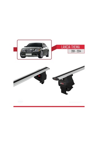 Lancia Thema 2011-2014 Arası İle Uyumlu Ace-4 Ara Atkı Tavan Barı Gri