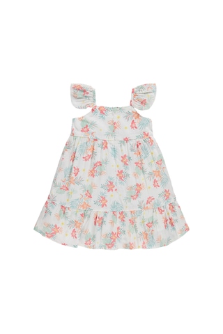 Civil Girls Çiçekli 2-5 Yaş Elbise - Yeşil Açık Mint