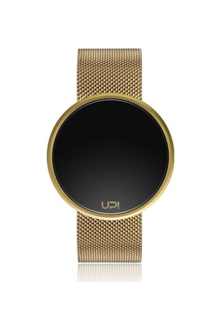 Upwatch İsim Yazılabilir Round Gold And Steel Gold Strap Kadın Ko