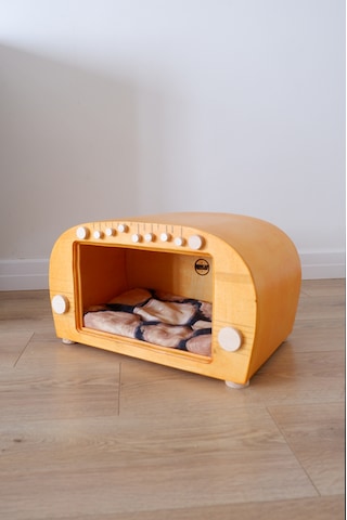 Huncar Kedi Evi Dekoratif Retro Radyo Kedi Evi