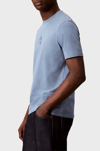 Calvin Klein Pamuklu Regular Fit Bisiklet Yaka T Shirt Lv04rb866gc4ı Erkek T Shirt Lv04rb866g C4ı Mavi