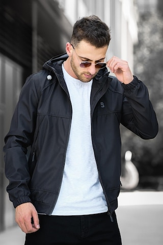 Oksit Bailey Suya Dayanaklı Slim Fit Erkek Kapüşonlu Mevsimlik Mont Yağmurluk 001