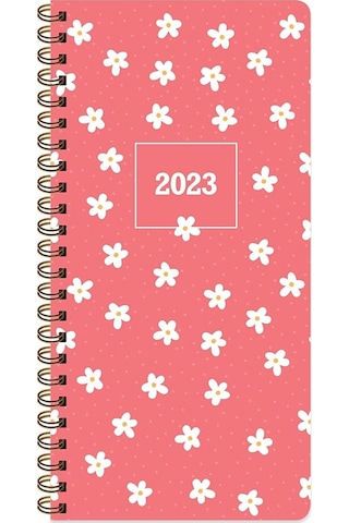 Color 2023 8x16 Haftalık Cep Ajandası Minik Papatya Papatya