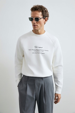 Lufian Cole Erkek Sweatshirt Kırık Beyaz Kırık Beyaz 112030199100510