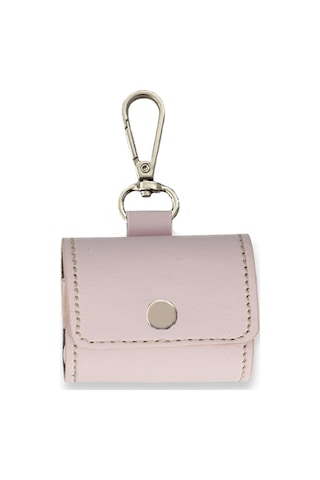 Fitcase Airpods Pro Uyumlu Faux Seri Kapaklı Kılıf Pembe