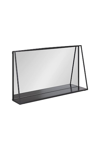 Metal Dekoratif Banyo Ve Lavabo Aynısı Siyah