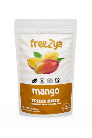 Freezya Freeze Dried Dondurularak Kurutulmuş Mango - 20 Gr