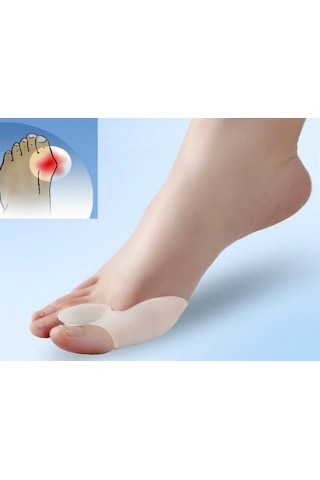 Büro Ev Ofis Personeli İçin Makaralı Ayak Parmak Koruyucu Silikon Set