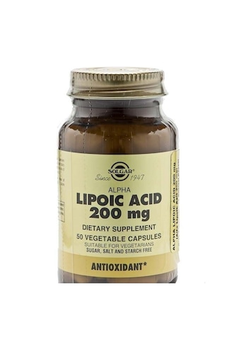 Solgar Alpha Lipoic Acid 200 MG 50 Kapsül