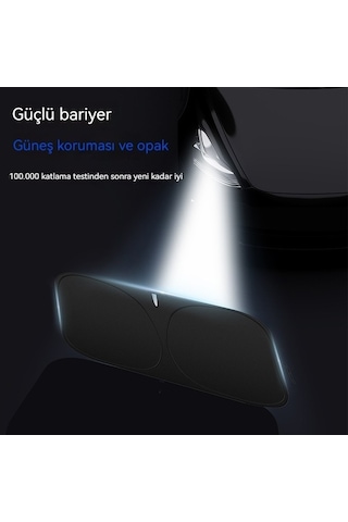 Novahub Araba Güneşliği Ön Kalkan Güneş Koruma Isı Yalıtımı Güneşlik Bölme Perde, Şemsiye/ 1 Adetli Set