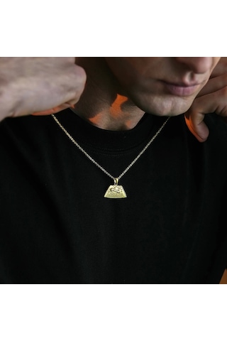 İpek Silver 925 Ayar Gümüş Mitolojik Geyik Unısex Kolye Gümüş