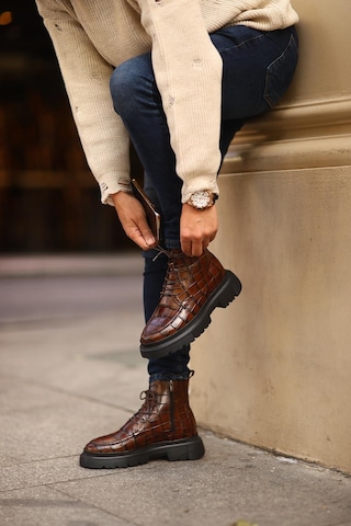 Serhat Özköroğlu - Kahve Deri Bot Kahve Kahve Kahverengi