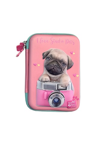 Studio Pets Pt-7785 Eva Kalem Çantas Köpekli-pembe Çok Renkli