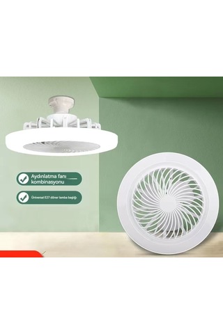 Akıllı Uzaktan Kumanda Vidalı Fan Işığı 30w