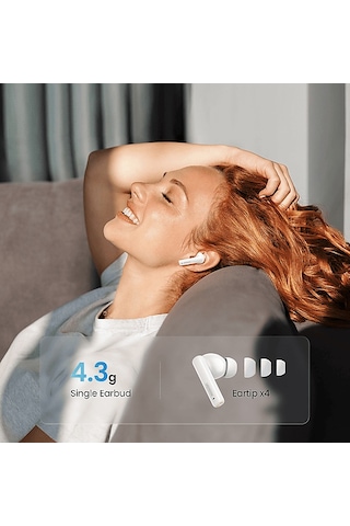 Ugreen Hitune T3 Aktif Gürültü Engelleyici Kablosuz Kulak İçi Kulaklık Beyaz 90206