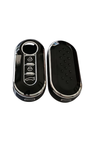 Doblo Ducato Boxer Jumper Uyumlu Kumanda Anahtar Kılıfı Oto Anahtarlık Siyah Silver