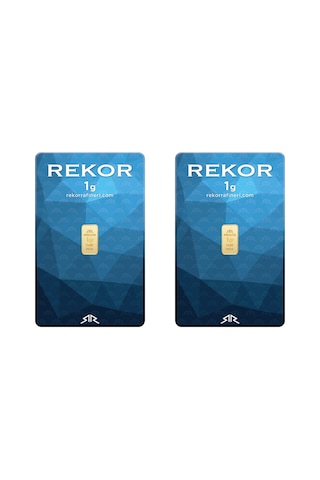 2 Adet 1 Gr 24 Ayar Altın 995 Rekor