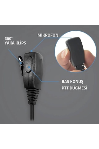 Tıd Td-m11 Uyumlu Bas Konuş Mikrofonlu Telsiz Kulaklığı M11