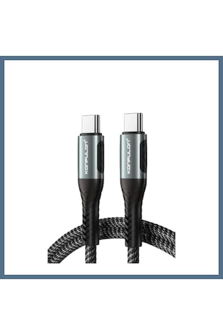 Buradabulabilirsin Konfulon Dc43 Type-c To Type-c 1m Örgü 60w Hızlı Şarj Kablo - Siyah Bbz