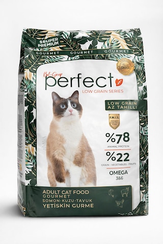 Perfect Cat Az Tahıllı Düşük Tahıllı Gurme Kedi Maması 10 KG