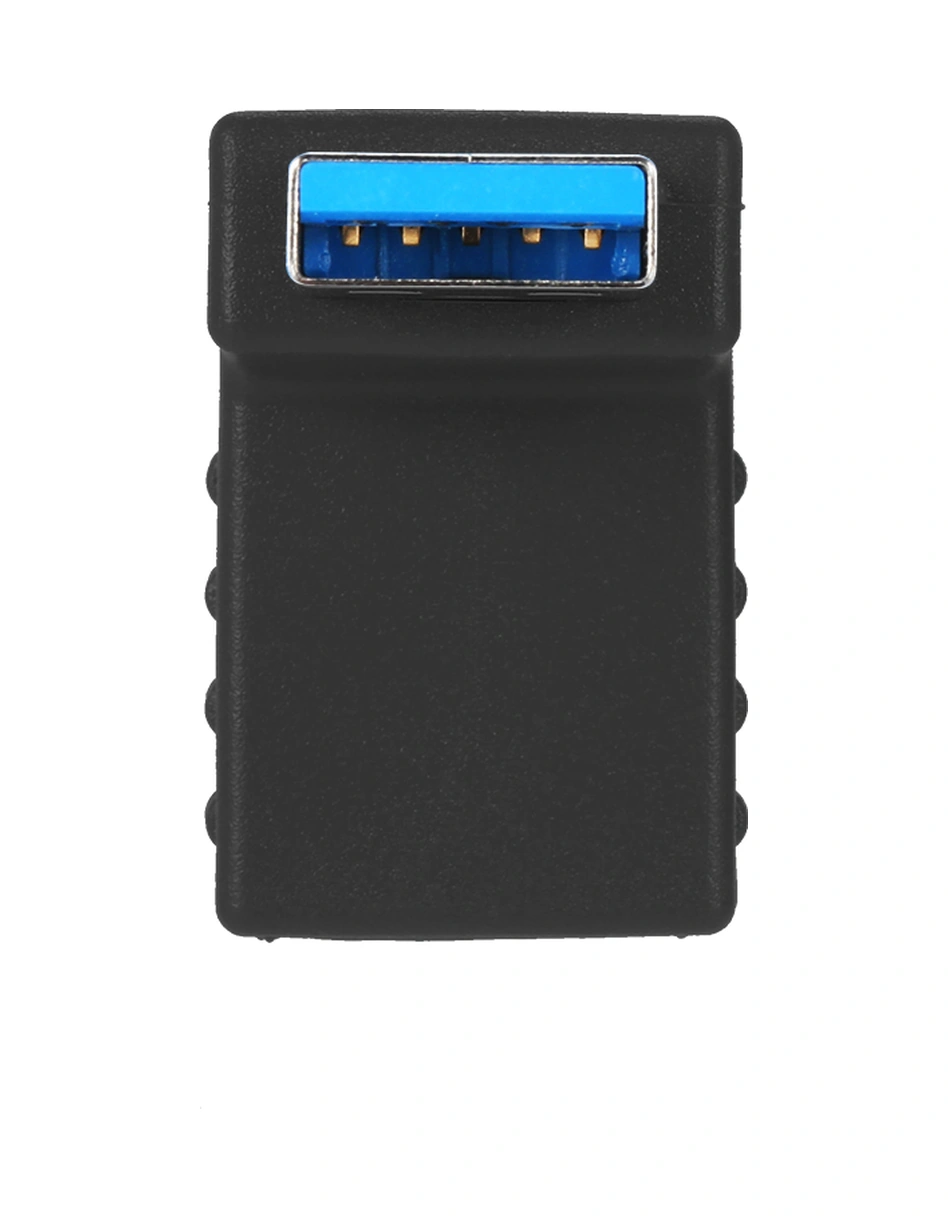 Qingmipy Usb 3.0 Am/af 90 Derece Yukarı Dönük Adaptör - Hızlı 5 Gbps Transfer, Stres Azaltıcı, Siyah, Çevre Dost Malzeme