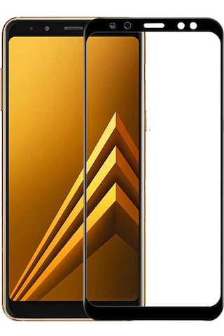 Galaxy J6 Plus Zore Kenarları Kırılmaya Dayanıklı Cam Ekran Koruyucu